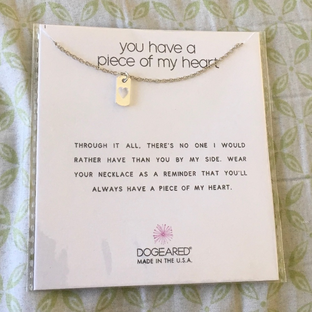 Piece of my heart necklace
